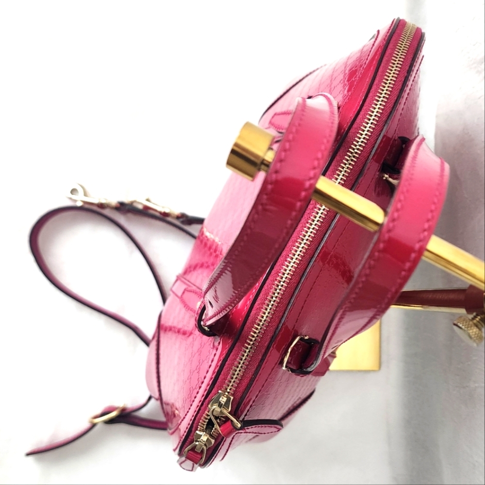 Auth Gucci Micro GG Pink 2Way Leather Bag - Picture 7 of 11